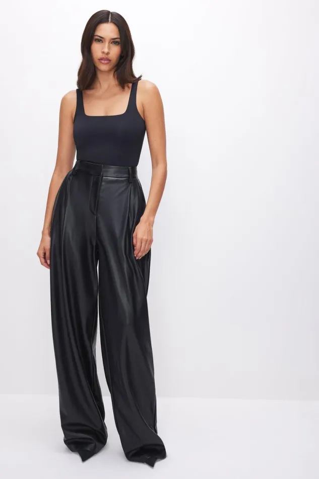 Women GOOD AMERICAN Tees and Tanks SCUBA MODERN TANKBODYSUIT Black001