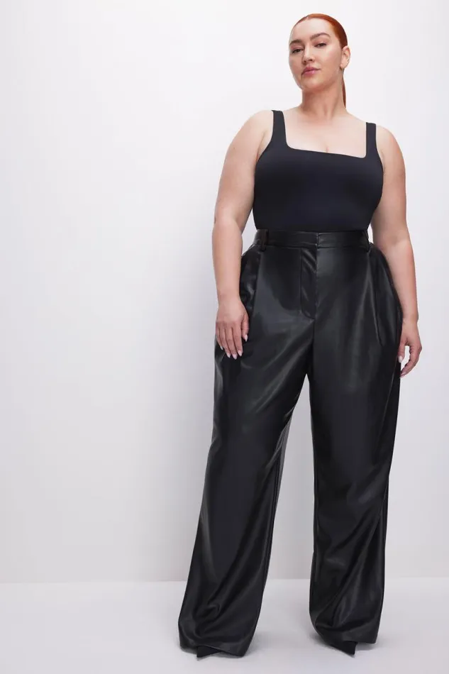 Women GOOD AMERICAN Tees and Tanks SCUBA MODERN TANKBODYSUIT Black001