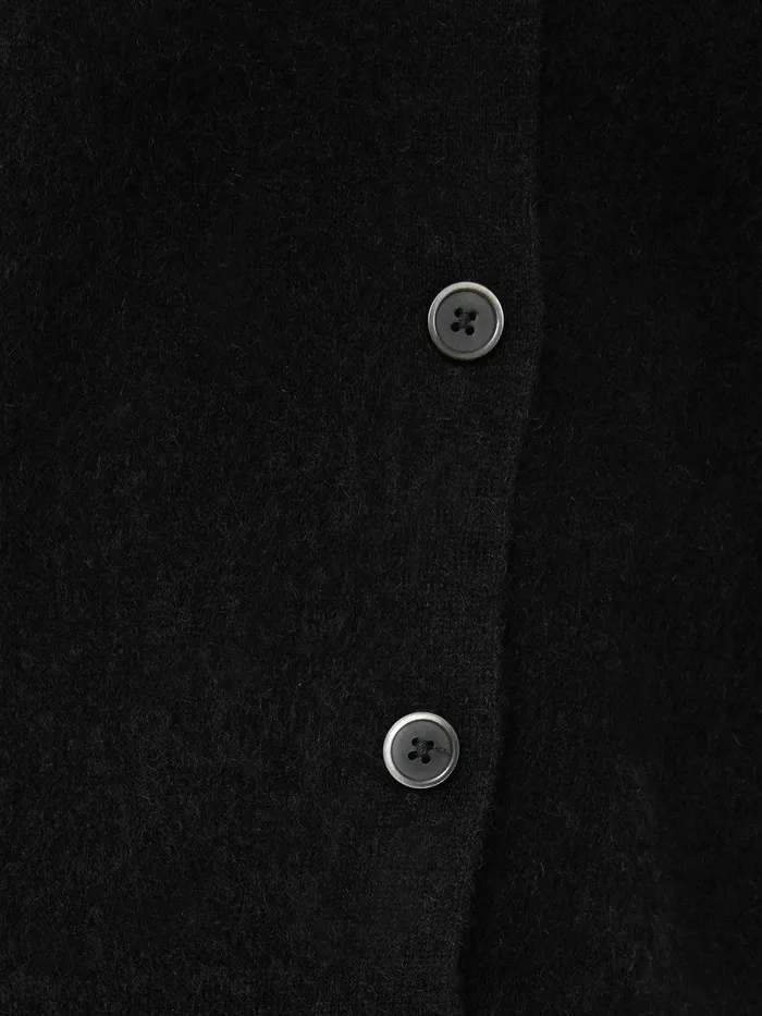 Women Halo Cashmere Cardigan Black Jigsaw Knitwear and Cashmere