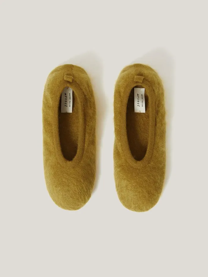 Women Halo Cashmere Slipper Green Jigsaw Pyjamas and Loungewear