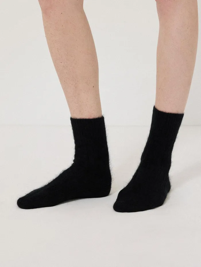 Women Halo Cashmere Sock Black Jigsaw Pyjamas and Loungewear