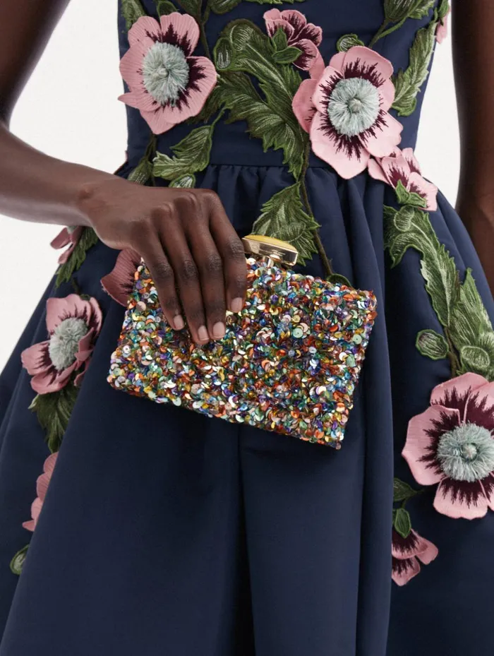 Women Handbags Oscar De La Renta Confetti Sequin Embroidered Minaudiere Rainbow Women Handbags Oscar De La Renta Confetti Sequin Embroidered Minaudiere Rainbow