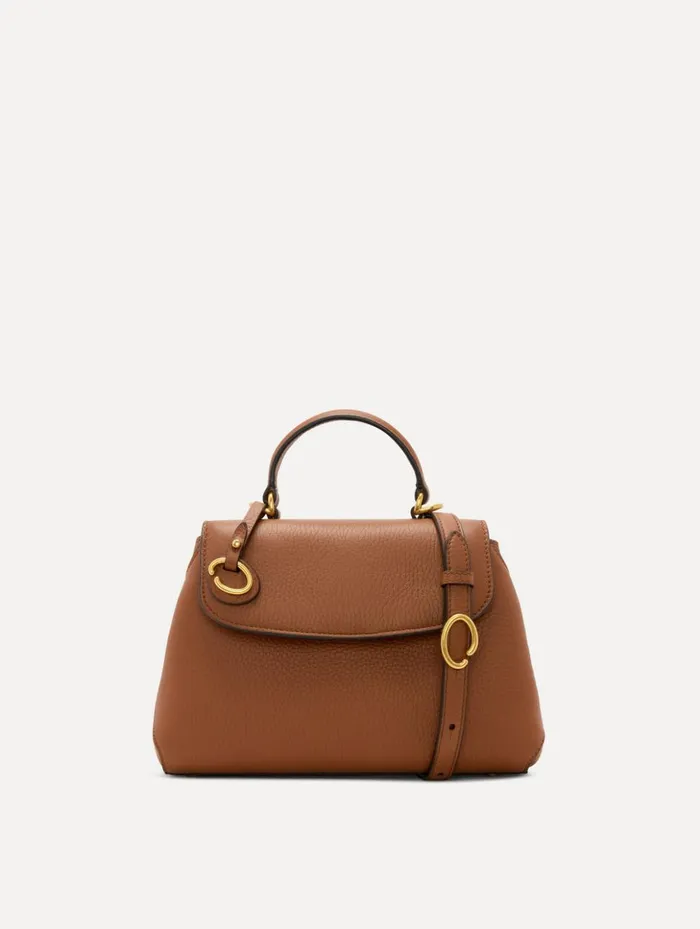 Women Handbags Oscar De La Renta The Mini Poppy Cognac