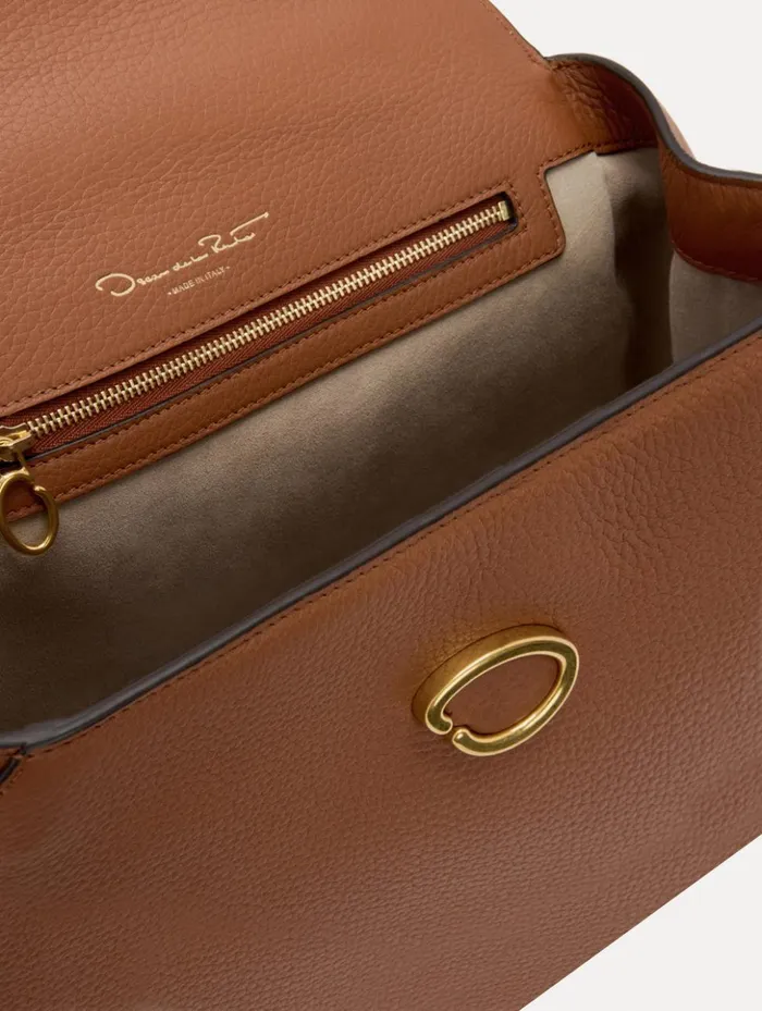 Women Handbags Oscar De La Renta The Mini Poppy Cognac Women Handbags Oscar De La Renta The Mini Poppy Cognac