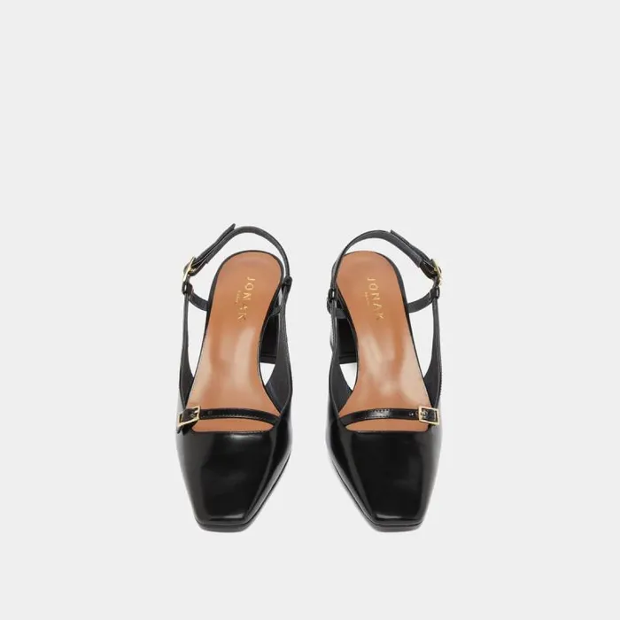 Women Heeled Slingbacks Black JONAK Slingbacks
