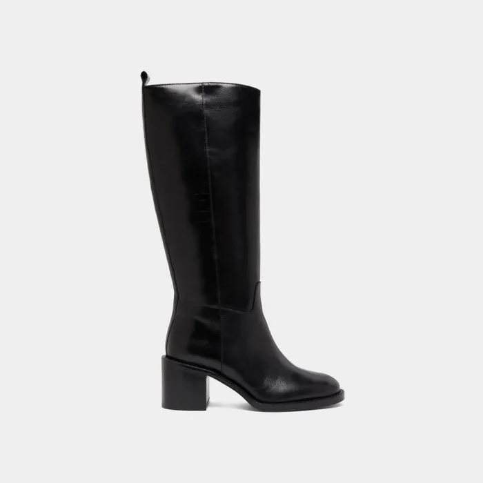 Women High Heel Boots Black JONAK Boots Thighhigh Boots