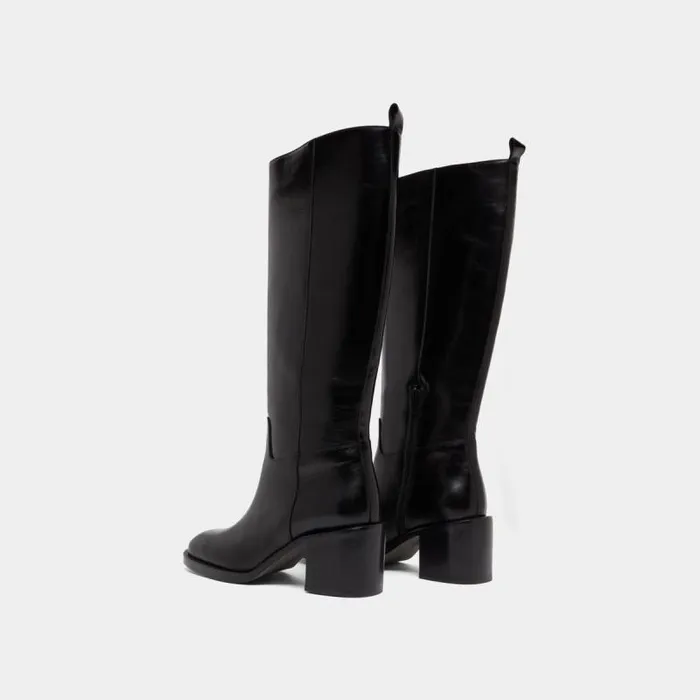 Women High Heel Boots Black JONAK Boots Thighhigh Boots
