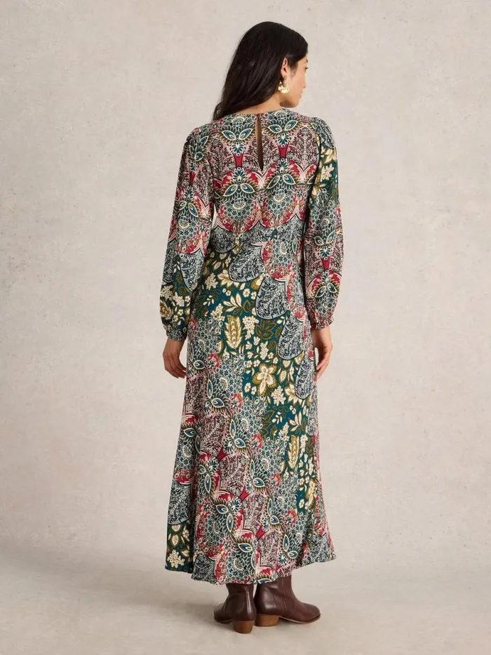 Women Hope Bias Cut Dress Teal Print White Stuff Dresses Women Hope Bias Cut Dress Teal Print White Stuff Dresses