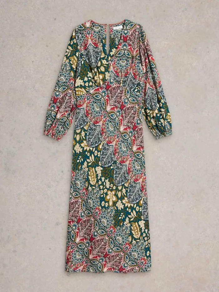 Women Hope Bias Cut Dress Teal Print White Stuff Dresses Women Hope Bias Cut Dress Teal Print White Stuff Dresses