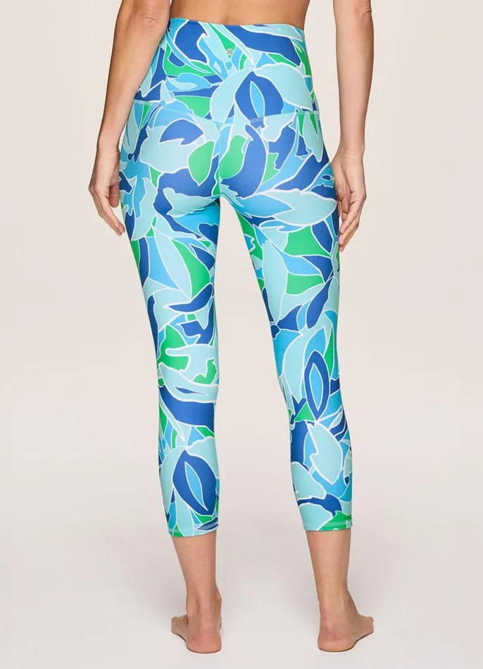Women In Paradise Super Soft Capri Light Blue RBX Active Leggings
