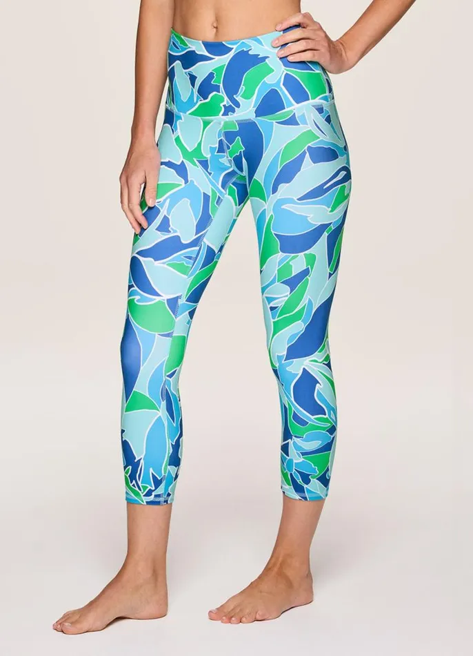 Women In Paradise Super Soft Capri Light Blue RBX Active Leggings