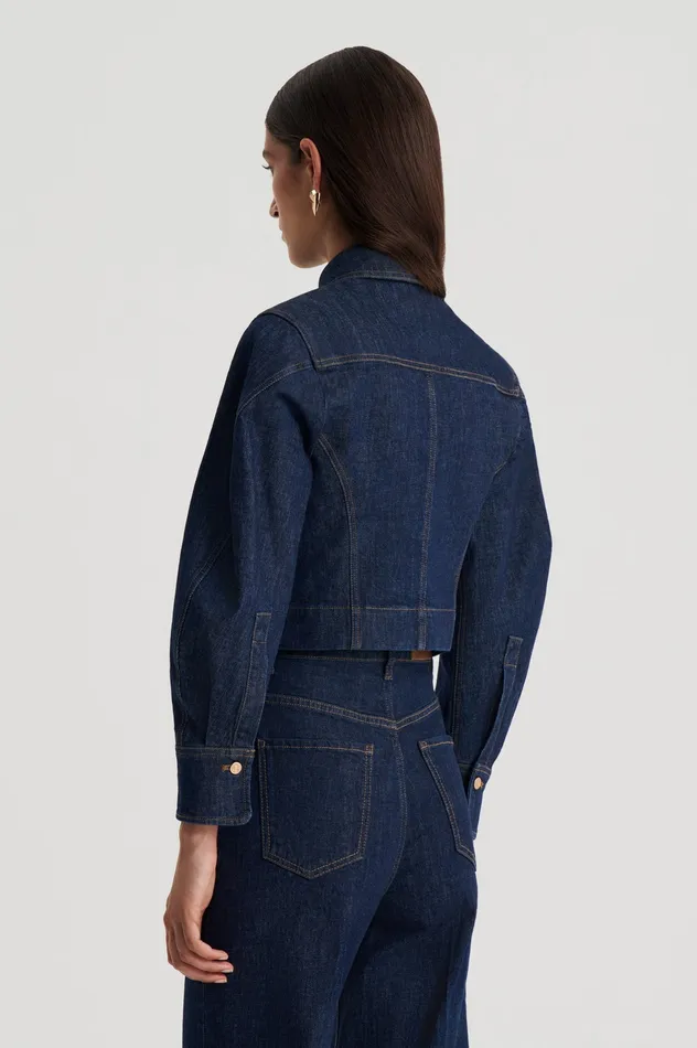 Women Jackets Scanlan Theodore DENIM JACKET INDIGOB
