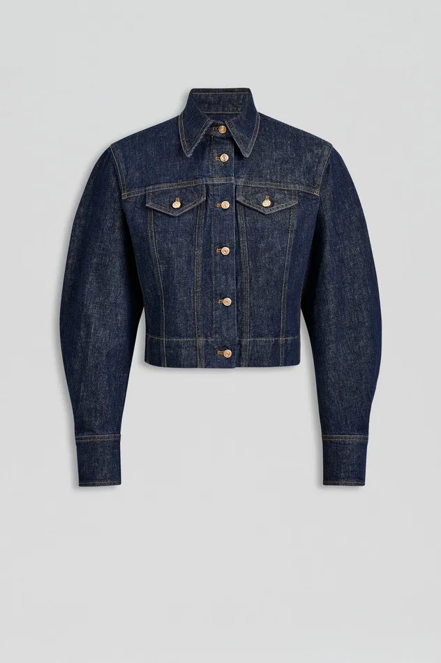 Women Jackets Scanlan Theodore DENIM JACKET INDIGOB