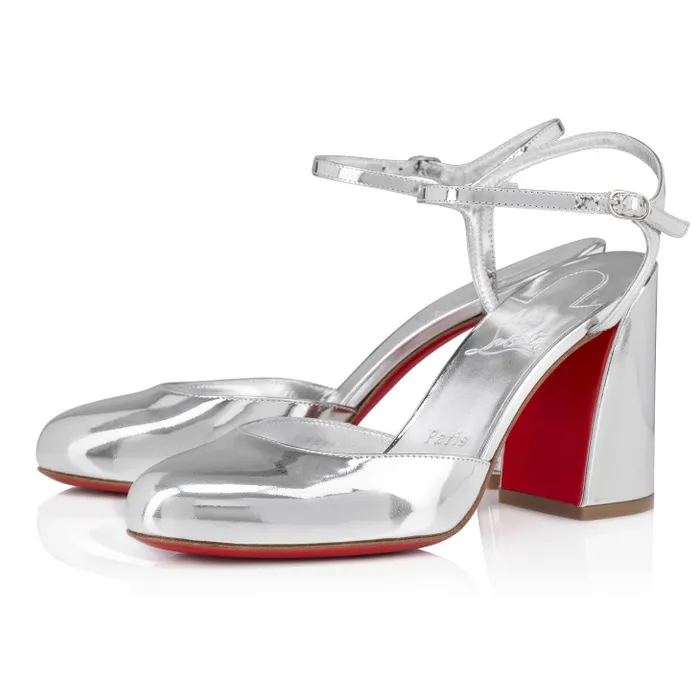 Women Jane Pump 85 Mm Pumps 8211 Specchio Leather 8211 Silver Christian Louboutin Pumps