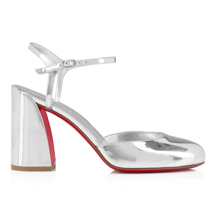 Women Jane Pump 85 Mm Pumps 8211 Specchio Leather 8211 Silver Christian Louboutin Pumps