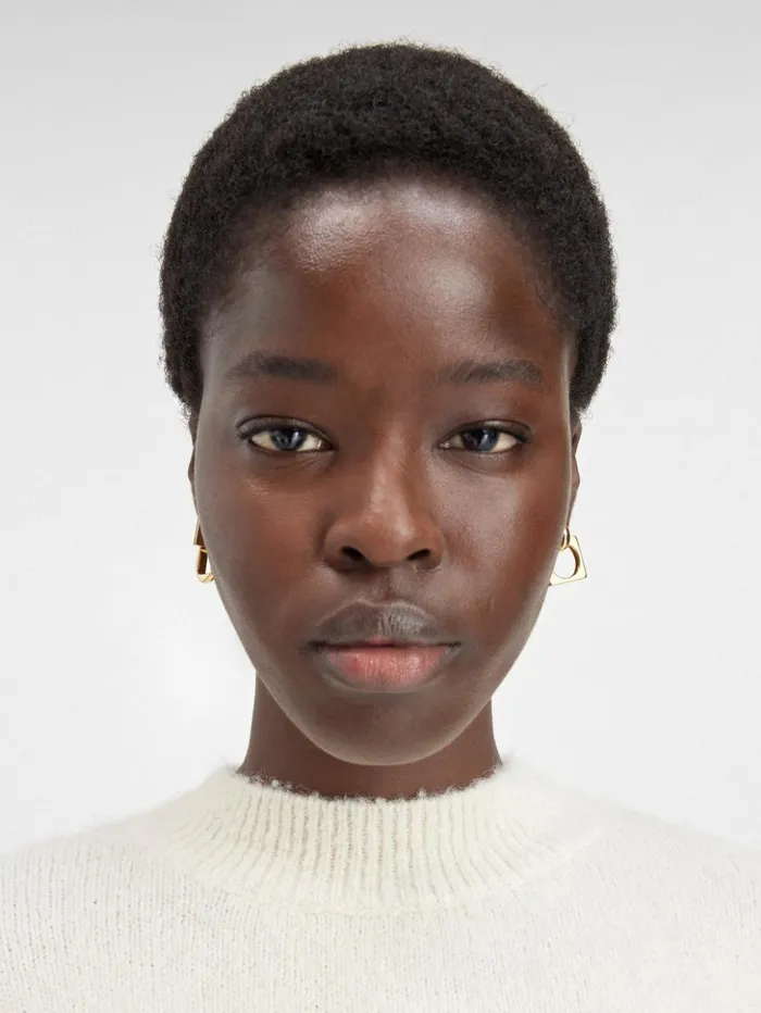 Women Jewellery JACQUEMUS The Rond Carr Dangle Earrings Light Gold