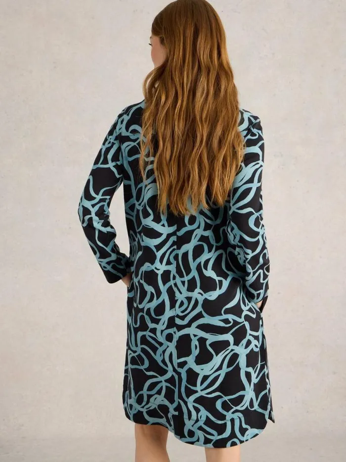 Women June Jersey Dress Black Print White Stuff Dresses Women June Jersey Dress Black Print White Stuff Dresses
