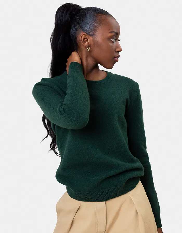 Women Knit Sweaters Colorfulstandard Women Classic Merino Wool Crew 8211 Deep Black