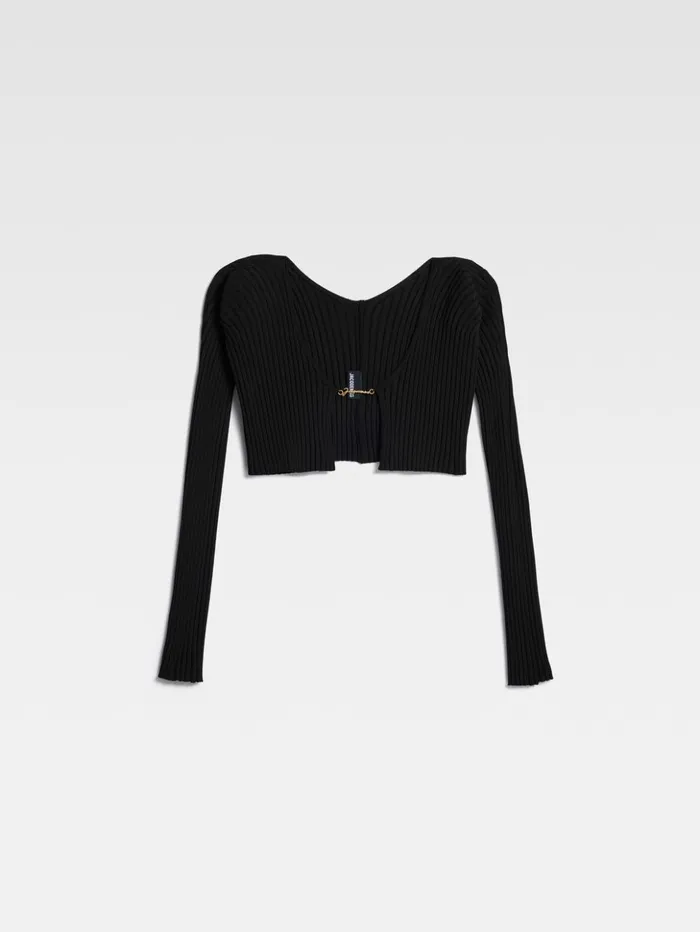 Women Knits JACQUEMUS The Pral Knit Black