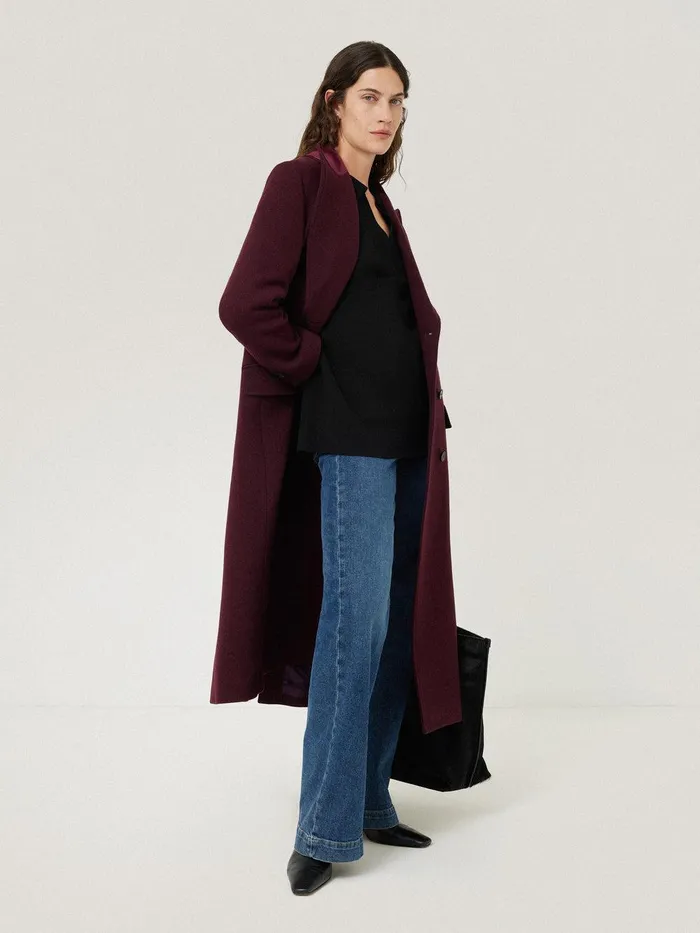 Women Knitted Kaftan Top Black Jigsaw Shirts and Tops
