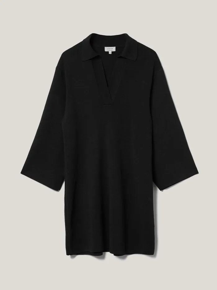 Women Knitted Kaftan Tunic Black Jigsaw Dresses and Jumpsuits