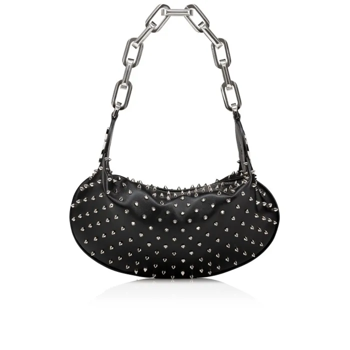 Women Le 54 Chain Bag 8211 Nappa Leather And Spikes 8211 Black Christian Louboutin Clutches and Evening Bags