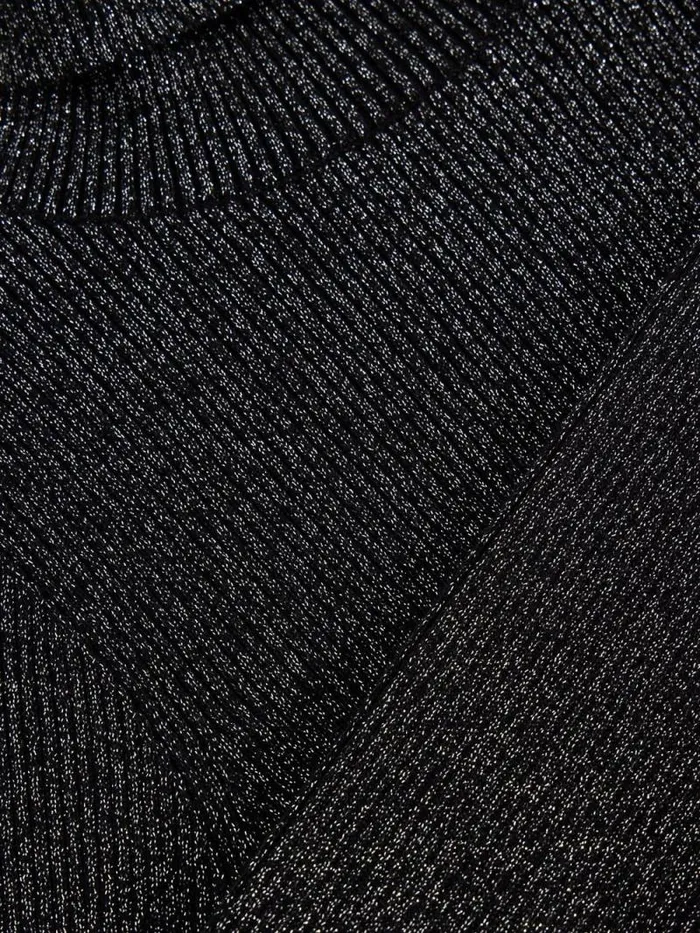 Women LILA SPARKLE RIB ROLL NECK Pure Black White Stuff Knitwear