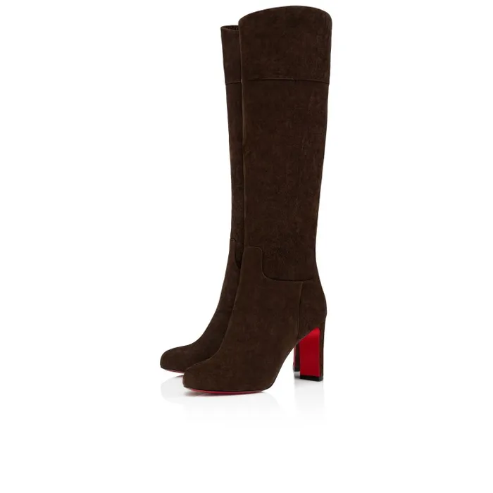 Women Loo Botta 85 Mm Boots 8211 Veau Velours 8211 Cosme Christian Louboutin Boots