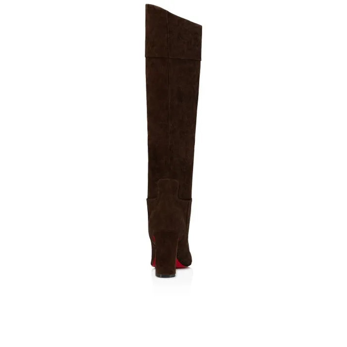 Women Loo Botta 85 Mm Boots 8211 Veau Velours 8211 Cosme Christian Louboutin Boots