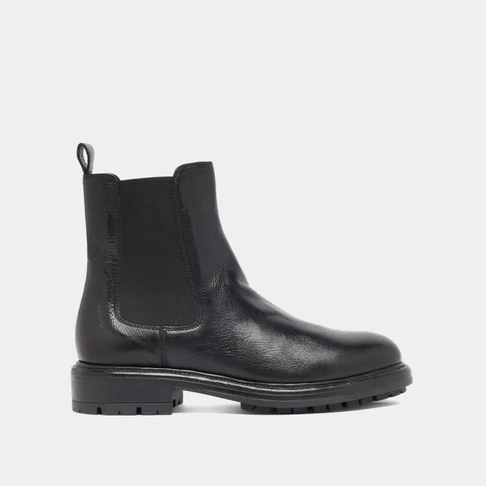 Women Lowboots With Elastic Straps And Notched Soles Black JONAK Ankle Boots Lowboots Women Lowboots With Elastic Straps And Notched Soles Black JONAK Ankle Boots Lowboots