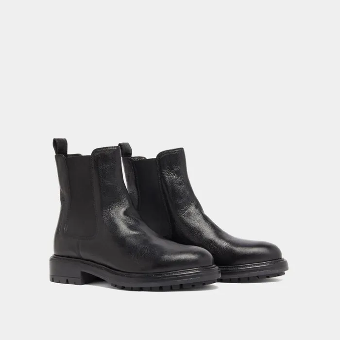 Women Lowboots With Elastic Straps And Notched Soles Black JONAK Ankle Boots Lowboots Women Lowboots With Elastic Straps And Notched Soles Black JONAK Ankle Boots Lowboots