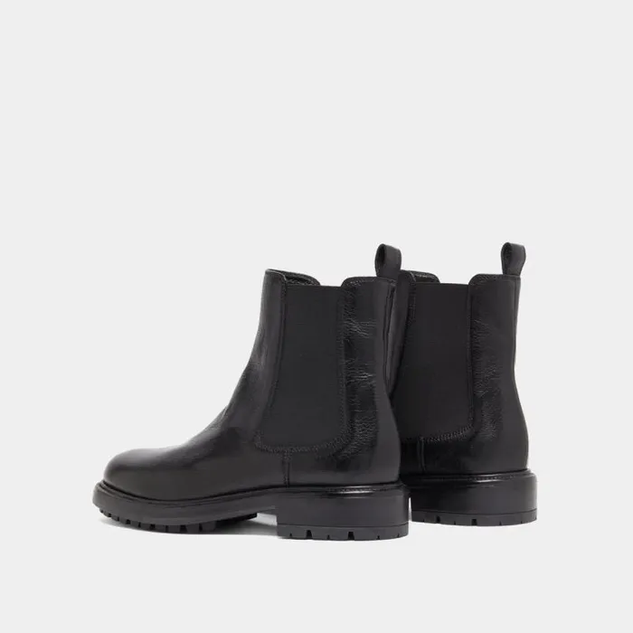 Women Lowboots With Elastic Straps And Notched Soles Black JONAK Ankle Boots Lowboots Women Lowboots With Elastic Straps And Notched Soles Black JONAK Ankle Boots Lowboots