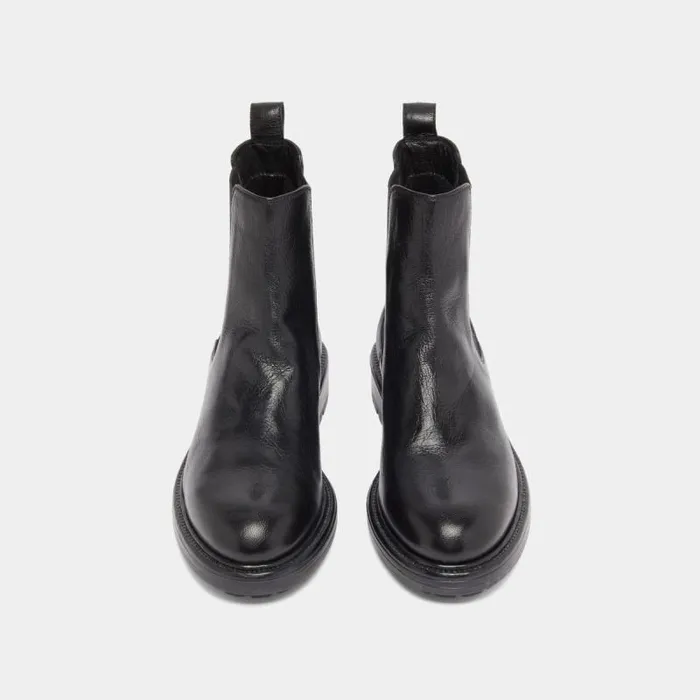 Women Lowboots With Elastic Straps And Notched Soles Black JONAK Ankle Boots Lowboots Women Lowboots With Elastic Straps And Notched Soles Black JONAK Ankle Boots Lowboots