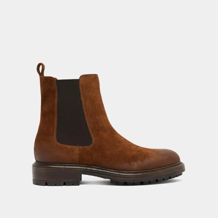 Women Lowboots With Elastic Straps And Notched Soles Cognac JONAK Ankle Boots Lowboots Women Lowboots With Elastic Straps And Notched Soles Cognac JONAK Ankle Boots Lowboots