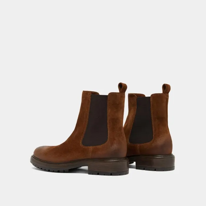Women Lowboots With Elastic Straps And Notched Soles Cognac JONAK Ankle Boots Lowboots Women Lowboots With Elastic Straps And Notched Soles Cognac JONAK Ankle Boots Lowboots