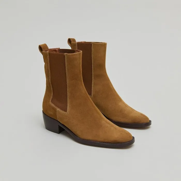 Women Lowboots With Elastics Cognac JONAK Ankle Boots Lowboots