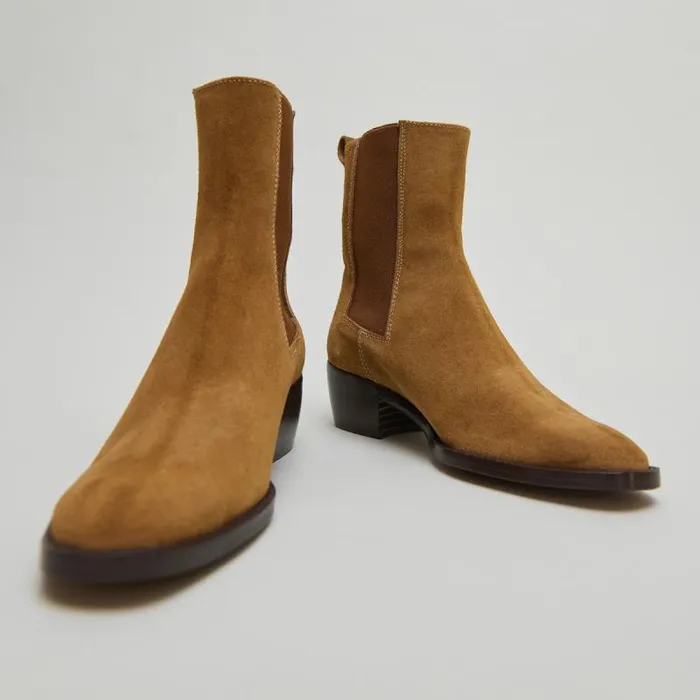 Women Lowboots With Elastics Cognac JONAK Ankle Boots Lowboots
