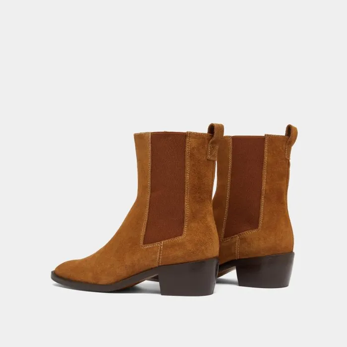 Women Lowboots With Elastics Cognac JONAK Ankle Boots Lowboots