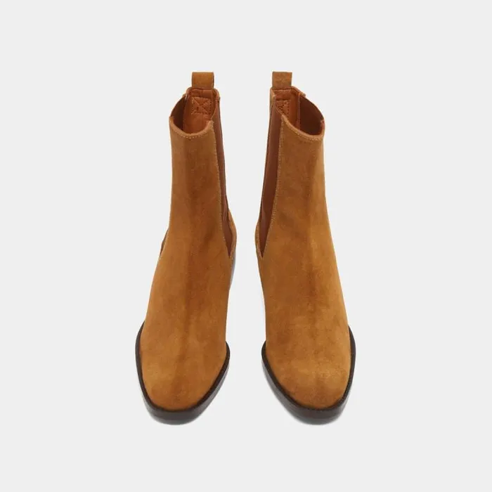 Women Lowboots With Elastics Cognac JONAK Ankle Boots Lowboots