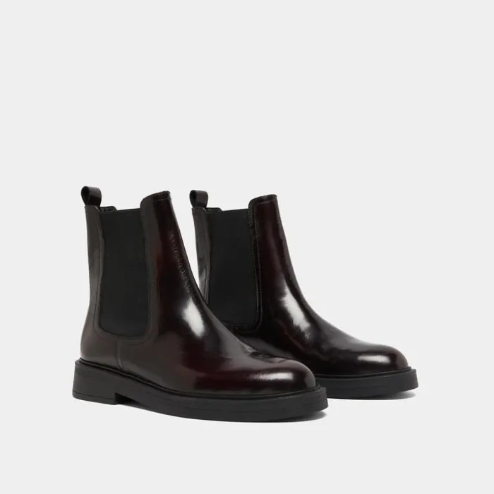 Women Lowboots With Pointed Toes Burgundy JONAK Ankle Boots Lowboots