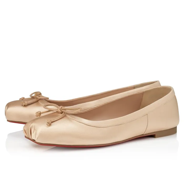 Women Mamadrague Ballerinas 8211 Crepe Satin 8211 Blush Christian Louboutin Flats and Loafers