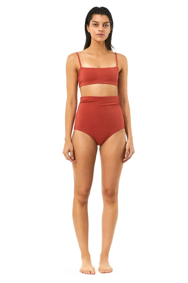 Women Mara Hoffman Bikini Tops Sia Bikini Top Rust Women Mara Hoffman Bikini Tops Sia Bikini Top Rust