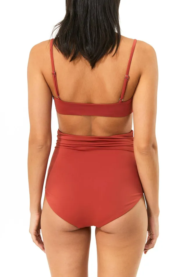 Women Mara Hoffman Bikini Tops Sia Bikini Top Rust Women Mara Hoffman Bikini Tops Sia Bikini Top Rust