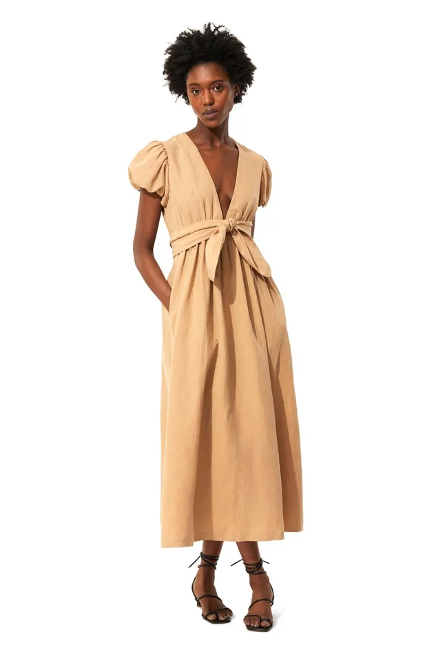 Women Mara Hoffman Dresses Savannah Dress Khaki