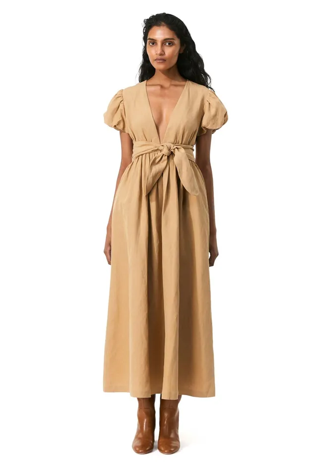 Women Mara Hoffman Dresses Savannah Dress Khaki