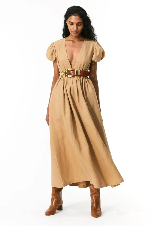 Women Mara Hoffman Dresses Savannah Dress Khaki