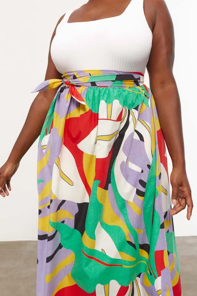 Women Mara Hoffman Extended Sizes Extended Katrine Skirt Black Multi Women Mara Hoffman Extended Sizes Extended Katrine Skirt Black Multi