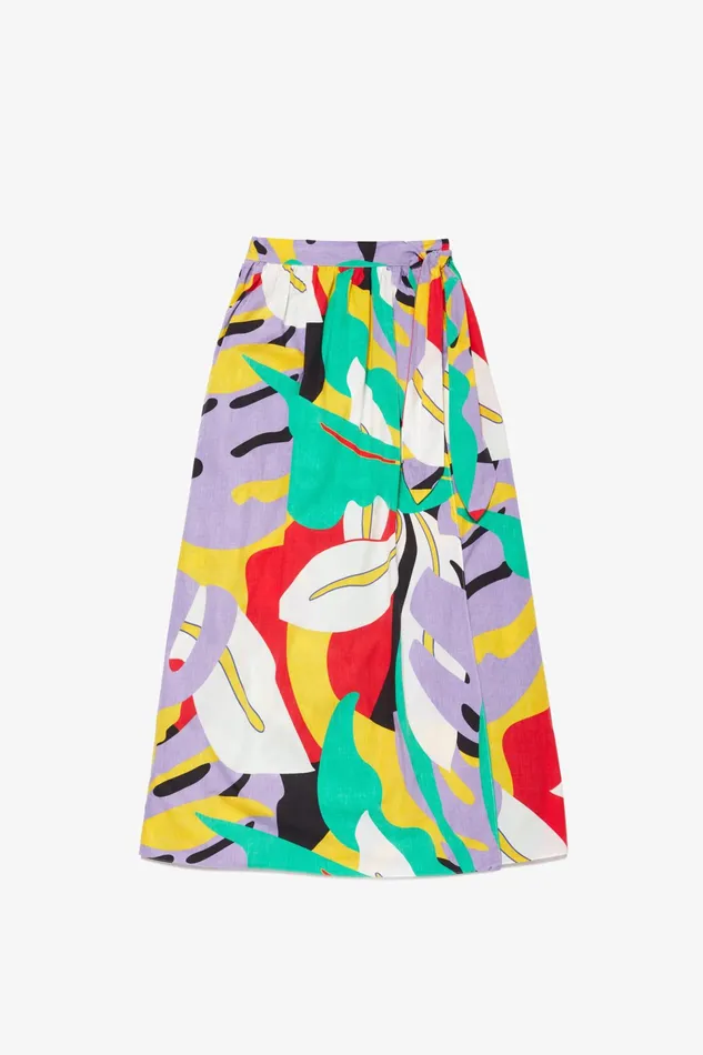 Women Mara Hoffman Extended Sizes Extended Katrine Skirt Black Multi Women Mara Hoffman Extended Sizes Extended Katrine Skirt Black Multi