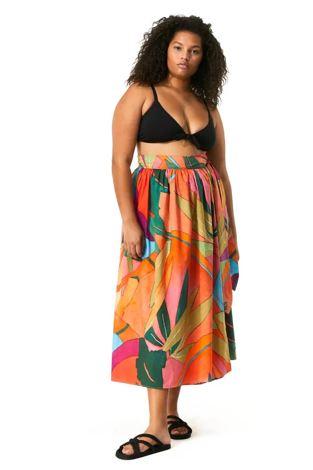 Women Mara Hoffman Extended Sizes Extended Katrine Skirt Print