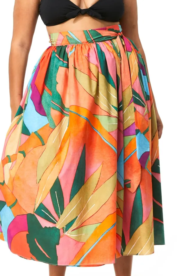Women Mara Hoffman Extended Sizes Extended Katrine Skirt Print